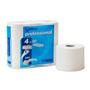 Celtex Compact toaletní papír konvenční role 2vrstvý celulóza 55 m 4 role