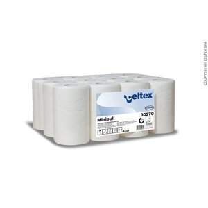 Celtex Minipull papírové ručníky se středovým odvíjením 2vrstvé celulóza 72 m 12  rolí