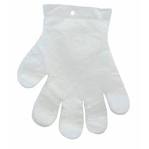 Jednorázové rukavice-závěs/L /PE 100ks