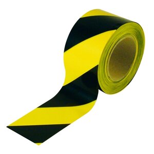 Žluto-černá  lepicí páska na podlahu 48 mm / 33 m / PVC