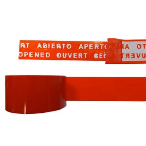 Bezpečnostní pečetící lepící páska OPENED červená 50 mm / 50 m