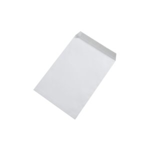Obchodní taška C4 bílá bez okna se samolepicí páskou